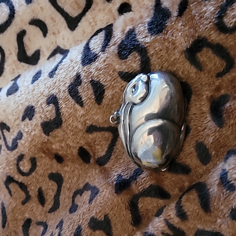 Sterling silver rabbit charm.